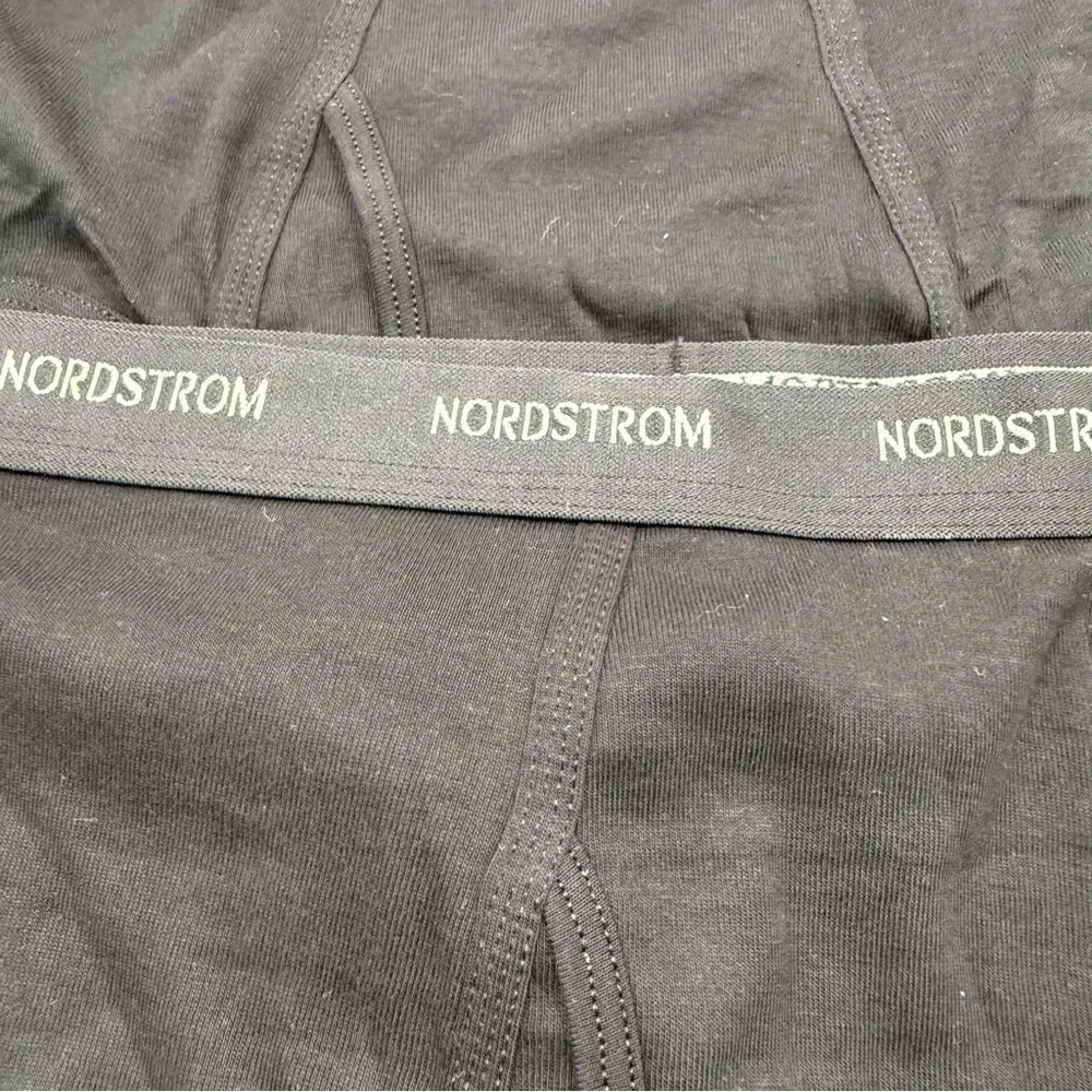 Nordstrom Men’s Supima Cotton Black Briefs Size Large 40 Underwear NWOT